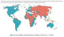 واکسن HPV در ۷۱ کشور جهان تزریق می شود